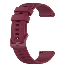 Techsuit - Óraszíj 20mm (W006) -Samsung Galaxy Watch 4/5/Active 2, Huawei Watch GT 3 (42mm)/GT 3 Pro (43mm) - Bordó