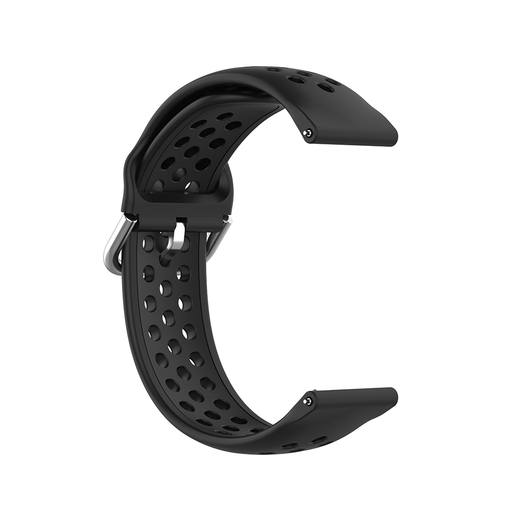 Techsuit - Óraszíj 22mm (W004) - Samsung Galaxy Watch (46mm)/Watch 3/Gear S3, Huawei Watch GT/GT 2/GT 3 (46mm) - Fekete