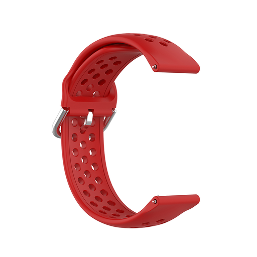 Techsuit - Óraszíj 20mm (W004) - Samsung Galaxy Watch 4/5/Active 2, Huawei Watch GT 3 (42mm)/GT 3 Pro (43mm) - Piros