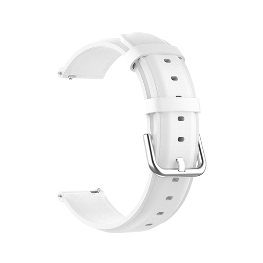 Techsuit - 22 mm-es óraszíj (W007PU) - Samsung Galaxy Watch (46mm)/Watch 3/Gear S3, Huawei Watch GT/GT 2/GT 3 (46mm) - Fehér