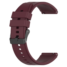 Techsuit - 20mm óraszíj (W026) - Samsung Galaxy Watch 4/5/Active 2, Huawei Watch GT 3 (42mm)/GT 3 Pro (43mm) - Bordó