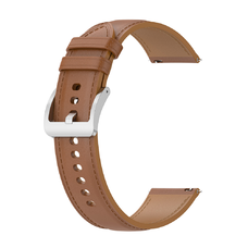 Techsuit - 20mm-es óraszíj (W048) - Samsung Galaxy Watch 4/5/Active 2, Huawei Watch GT 3 (42mm)/GT 3 Pro (43mm) - Barna
