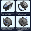 Techsuit - Defense360 Pro + Képernyővédő - Samsung Galaxy Watch7 (40mm) - Fekete tok - 1. kép