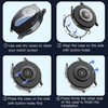 Techsuit - Defense360 Pro + Kijelzővédő - Samsung Galaxy Watch7 (40 mm) - Átlátszó tok - 4. kép