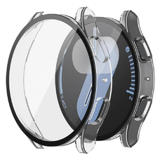 Techsuit - Defense360 Pro + Kijelzővédő - Samsung Galaxy Watch7 (44mm) - Átlátszó tok