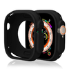 Szilikon Tok Apple Watch 45 mm (7/8/9-es széria) - fekete tok - 0. kép