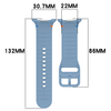 Techsuit - 22 mm-es óraszíj (W079) - Samsung Galaxy Watch8 40mm/Watch8 44mm/Watch8 Classic/Ultra 2 - Mélykék - 2. kép