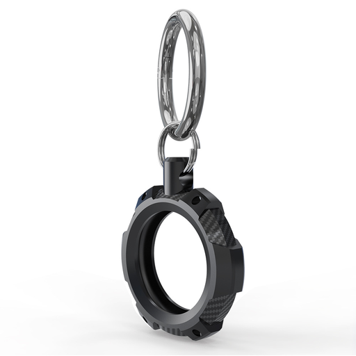 Techsuit - Masszív Páncél Pro Biztonságos Tartó (RSH1) - Apple AirTag Tok, fémgyűrűvel - Fekete tok Techsuit - Masszív Páncél Pro Biztonságos Tartó (RSH1) - Apple AirTag Tok, fémgyűrűvel - Fekete tok