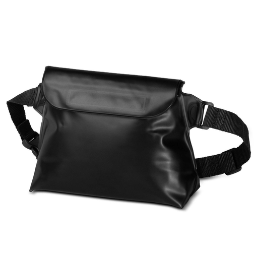 Vízálló PVC tasak / övtáska - fekete