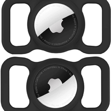 Apple AirTag Szilikon tok kutya vagy macska nyakörvhöz - Fekete