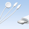Apple Watch mágneses töltő Joyroom S-IW008 Lightning + USB-C 5V 1,2m (fehér) - 3. kép