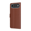 iPhone 17 Air - Techsuit bőr tok - Barna - 3. kép