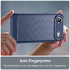 iPhone 17 Air - Techsuit - Carbon Silicone - Kék. tok - 4. kép