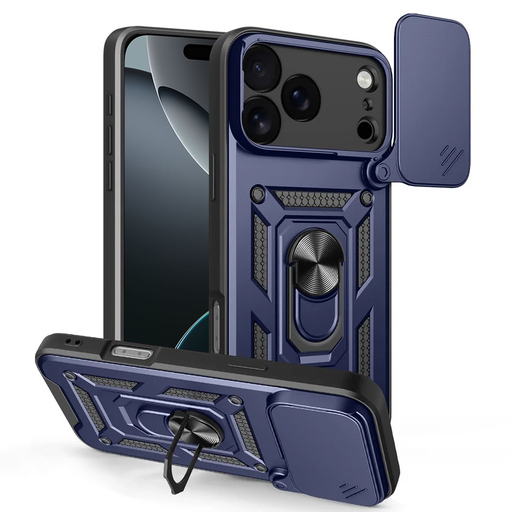 iPhone 17 Pro Max - Techsuit - CamShield sorozat - Kék tok