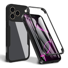 Techsuit - ColorVerse 360 Sorozat + Képernyővédő - iPhone 17 Pro Max - Fekete tok