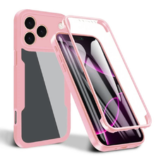 iPhone 17 Pro Max - Techsuit - ColorVerse 360 Series + Képernyővédő - Pink tok