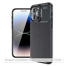 iPhone 17 Pro Max - Techsuit - CarbonFiber - Fekete tok
