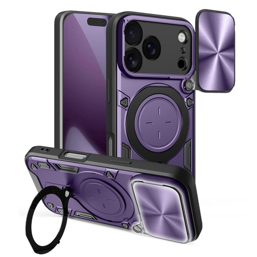 iPhone 17 Pro - CamGuard Pro - Techsuit - Lila. tok iPhone 17 Pro - CamGuard Pro - Techsuit - Lila. tok