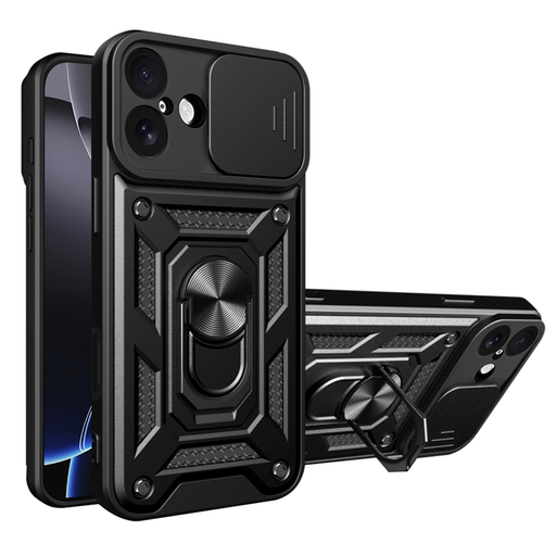 iPhone 17 - Techsuit CamShield Sorozat - Fekete tok