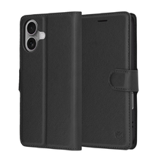 iPhone 17 - Techsuit bőrtok - Fekete tok