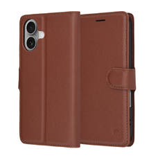 iPhone 17 - Techsuit - Bőr Tok - Barna. tok
