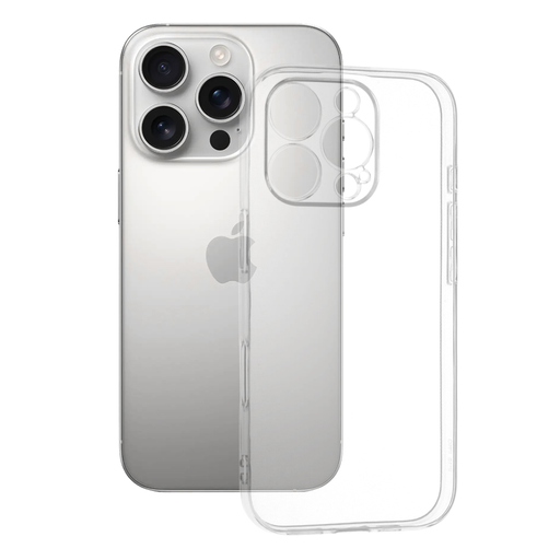 iPhone 16 Pro - Átlátszó Szilikon Tok - Techsuit tok iPhone 16 Pro - Átlátszó Szilikon Tok - Techsuit tok
