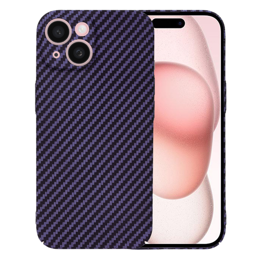 iPhone 15 tok - Techsuit - Carbonite FiberShell - Lila