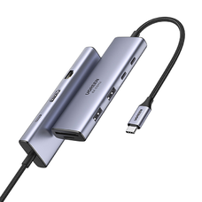 Hub USB-C Ugreen CM498, HDMI, 2x USB, 2x USB-C, SD/TF, RJ45, PD, 4K 60 Hz