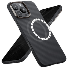 iPhone 16 Pro Techsuit - Aramid szálas MagSafe tok - Fekete.