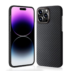 iPhone 14 Pro Max - Aramid Szálas MagSafe Techsuit - Fekete tok
