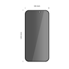 Tech-Protect Quick Set Spy+ 2-pack iPhone 15 / 16 Privát üvegfólia - 1. kép
