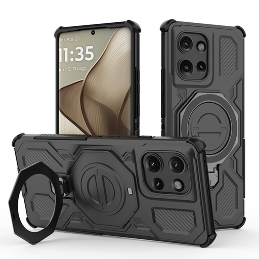 Motorola Edge 50 - Techsuit - Carbon Shield PRO - Fekete tok Motorola Edge 50 - Techsuit - Carbon Shield PRO - Fekete tok