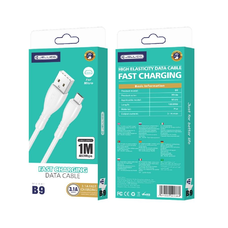 JELLICO kábel B9 Micro USB 3.1A 1M Fehér