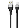 JELLICO kábel B16 USB-C 3.1A 1M Fekete - 0. kép