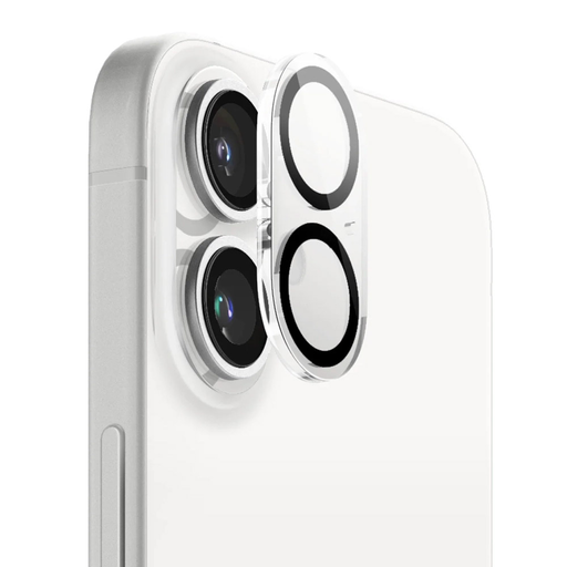 ANANK - Kamera Védő - iPhone 16 / iPhone 16 Plus - Átlátszó/Fekete üvegfólia