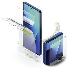 Ringke 3 az 1-ben Protector Pro 2-szett Galaxy Z Flip 7 Átlátszó üvegfólia