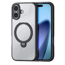 Dux Ducis Aimo Mag telefontok mágneses gyűrűvel és állvánnyal iPhone 17-hez – Fekete