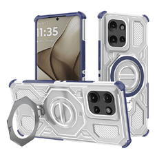 Motorola Edge 50 tok - Techsuit - Carbon Shield PRO - Kék átlátszó