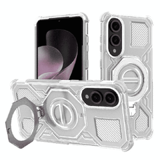 Samsung Galaxy S25 Edge - Techsuit - Carbon Shield PRO - Fehér Átlátszó tok