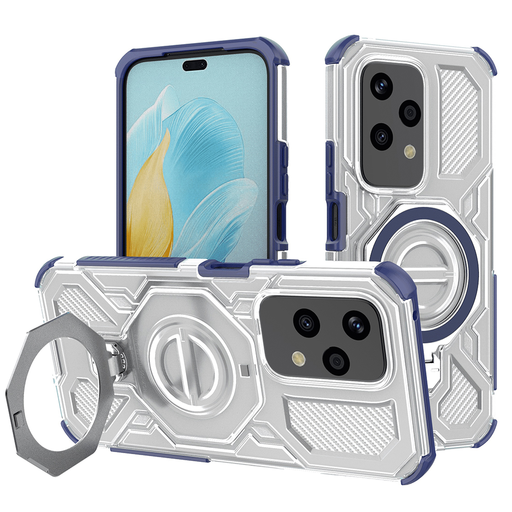 Speciális védőtok - Techsuit - Carbon Shield PRO - Honor 200 Lite - Kék Átlátszó tok Speciális védőtok - Techsuit - Carbon Shield PRO - Honor 200 Lite - Kék Átlátszó tok