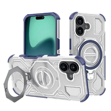 iPhone 17-hez - Techsuit - Carbon Shield PRO - Kék Átlátszó tok