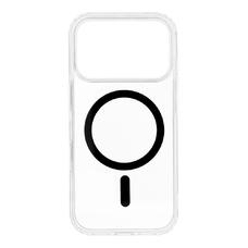 Drop Glue Színes Gyűrűs Mag Cover kompatibilis MagSafe-fel iPhone 17 Pro tok (teljes gyűrű) fekete