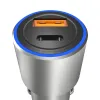 Dudao autós töltő USB / USB Type-C PD QC. 22,5 W szürke (R4PQ) - 1. kép