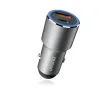 Dudao autós töltő USB / USB Type-C PD QC. 22,5 W szürke (R4PQ) - 2. kép