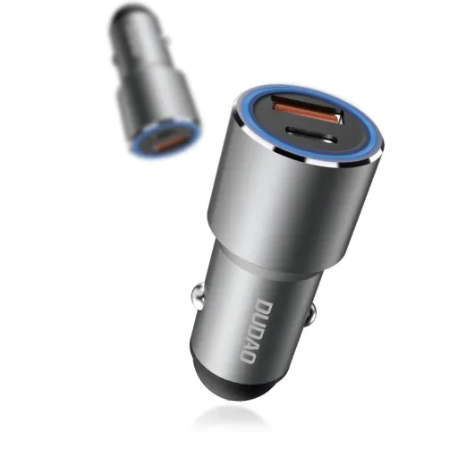 Dudao autós töltő USB / USB Type-C PD QC. 22,5 W szürke (R4PQ)