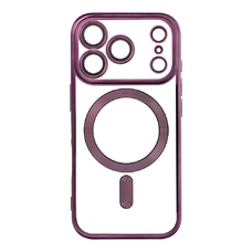ELECTRO MAG COVER tok, MagSafe kompatibilis iPhone 17 Pro tokhoz (teljes gyűrű) sötét lila