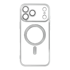 ELECTRO MAG COVER tok kompatibilis MagSafe-fel IPHONE 17 Pro Max készülékhez (teljes gyűrű) ezüst tok