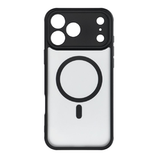 FULL MATTE MAG COVER tok kompatibilis MagSafe-fel az IPHONE 17 Pro-hoz (teljes gyűrű) fekete