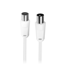 Setty koaxiális antenna kábel 75 dB 5,0 m KCX-7550 fehér