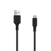 Setty töltő 1x USB 3A fekete + USB-C kábel 1,0 m - 4. kép